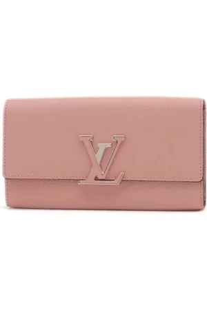 LOUIS VUITTON Pre-owned, Dames, Roze, ONE Size, Leer, Tweedehands leren portemonnees
