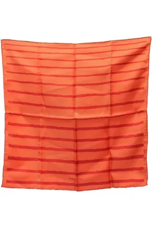 Hermès Pre-owned, Dames, Oranje, ONE Size, Pre-owned Silk scarves