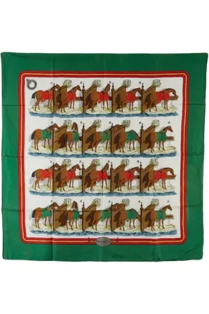 Hermès Pre-owned, Dames, Veelkleurig, ONE Size, Pre-owned Silk scarves