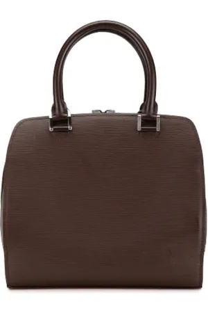 LOUIS VUITTON Pre-owned, Dames, Bruin, ONE Size, Leer, Tweedehands leren handtassen