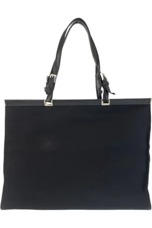Prada Pre-owned, Dames, Zwart, ONE Size, Pre-owned Canvas prada-bags