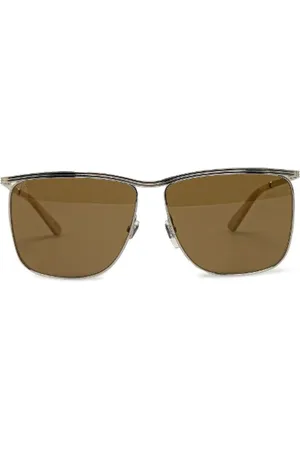 Gucci Pre-owned, Dames, Grijs, ONE Size, Pre-owned Plastic sunglasses