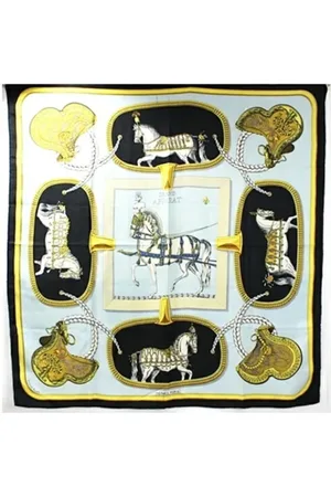 Hermès Pre-owned, Dames, Veelkleurig, ONE Size, Pre-owned Silk scarves