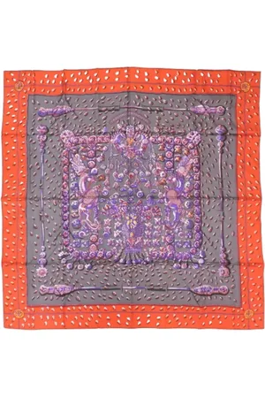 Hermès Pre-owned, Dames, Veelkleurig, ONE Size, Pre-owned Silk scarves