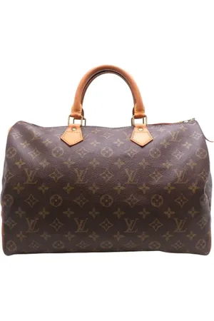 LOUIS VUITTON Pre-owned, Dames, Bruin, ONE Size, Tweedehands Canvas Louis Vuitton tassen