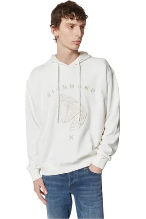 John Richmond Sweatshirts & Hoodies, Heren, Wit, 2Xl, Katoen, Sweatshirts Hoodies