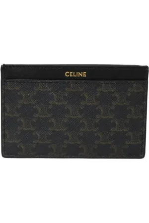 Céline Pre-owned, Dames, Zwart, ONE Size, Leer, Tweedehands leren portemonnees