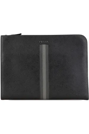 Prada Pre-owned, Dames, Zwart, ONE Size, Leer, Pre-owned Leather clutches
