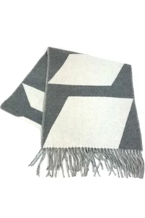 Hermès Pre-owned, Dames, Grijs, ONE Size, Kasjmier, Pre-owned Cashmere scarves