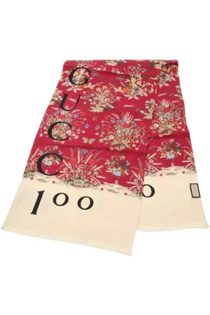 Gucci Pre-owned, Dames, Veelkleurig, ONE Size, Pre-owned Silk scarves