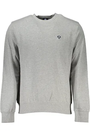 North Sails Sweatshirts & Hoodies, Heren, Grijs, XL, Grijze Sweatshirt met Lange Mouwen en Logo