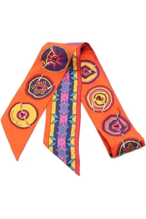 Hermès Pre-owned, Dames, Veelkleurig, ONE Size, Pre-owned Silk scarves