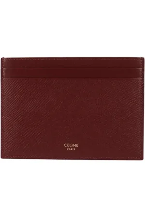 Céline Pre-owned, Dames, Rood, ONE Size, Leer, Tweedehands leren portemonnees