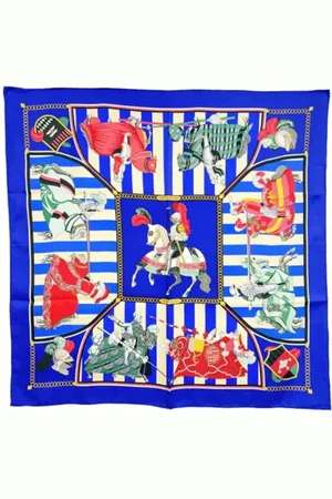 Hermès Pre-owned, Dames, Veelkleurig, ONE Size, Pre-owned Silk scarves