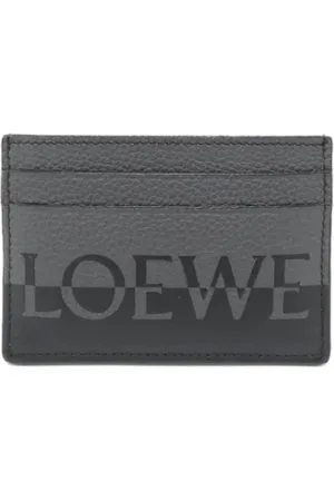 Loewe Pre-owned, unisex, Zwart, ONE Size, Leer, Tweedehands leren portemonnees