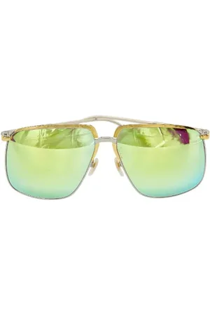 Gucci Pre-owned, Dames, Groen, ONE Size, Pre-owned Plastic sunglasses