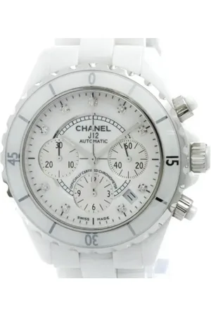 CHANEL Pre-owned, Heren, Wit, ONE Size, Pre-owned Glass watches