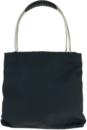 Prada Pre-owned, Dames, Zwart, ONE Size, Nylon, Pre-owned Canvas totes