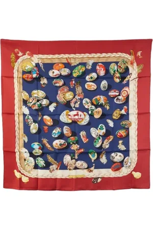 Hermès Pre-owned, Dames, Veelkleurig, ONE Size, Pre-owned Silk scarves