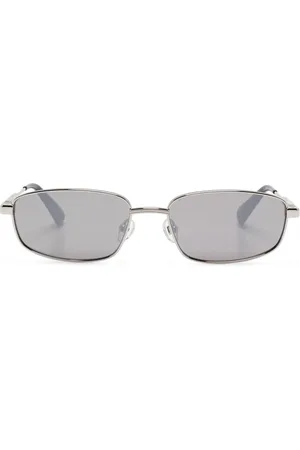 Jacquemus Accessoires, Dames, Grijs, ONE Size, Stijlvol Zilverkleurig Brilmontuur met Logo