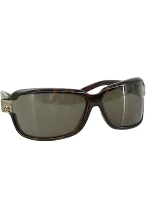 Gucci Pre-owned, Dames, Bruin, ONE Size, Pre-owned Plastic sunglasses