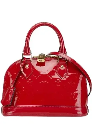 LOUIS VUITTON Pre-owned, Dames, Rood, ONE Size, Leer, Tweedehands leren handtassen