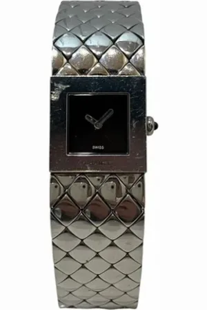 CHANEL Pre-owned, Dames, Zwart, ONE Size, Pre-owned Glass watches