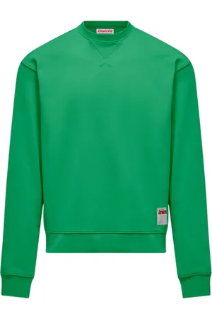 Invicta Sweatshirts & Hoodies, Heren, Groen, M, Katoen, Groene Fleece Ronde Hals Trui