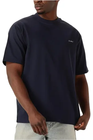 Woodbird Tops, Heren, Blauw, XL, Donkerblauwe Polo & T-shirt