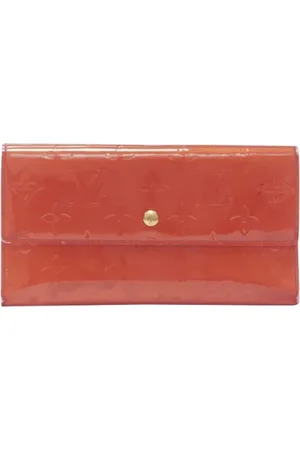 LOUIS VUITTON Pre-owned, Dames, Rood, ONE Size, Leer, Tweedehands leren portemonnees