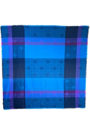 Dior Pre-owned, Dames, Blauw, ONE Size, Pre-owned Silk scarves