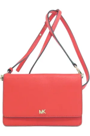 Michael Kors Pre-owned, Dames, Rood, ONE Size, Leer, Tweedehands leren portemonnees