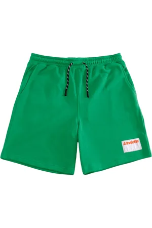 Invicta Korte broeken, Heren, Groen, M, Katoen, Groene Fleece Bermuda Shorts