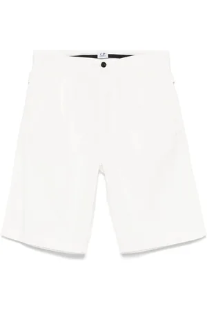 C.P. Company Korte broeken, Heren, Wit, XL, Katoen, Witte katoenen Bermuda shorts