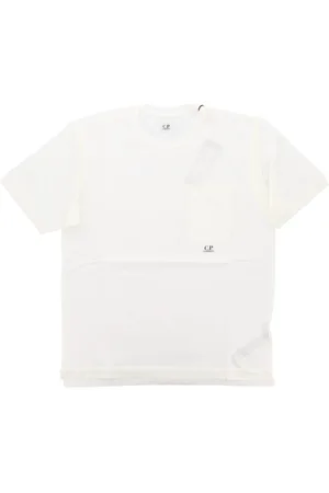 C.P. Company Tops, Heren, Wit, M, Katoen, Witte T-shirts en Polo