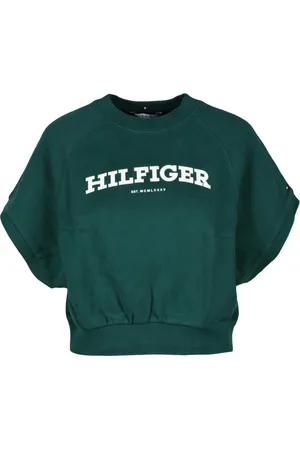 Tommy Hilfiger Sweatshirts & Hoodies, Dames, Groen, M, Katoen, Sweatshirts Hoodies