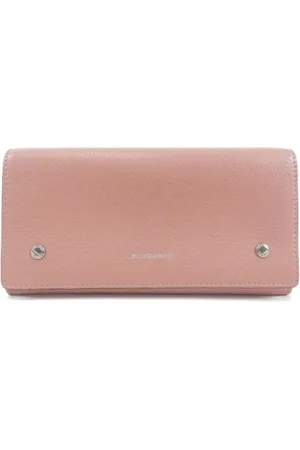 Burberry Pre-owned, Dames, Roze, ONE Size, Leer, Tweedehands leren portemonnees