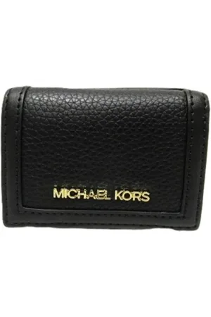 Michael Kors Pre-owned, Dames, Zwart, ONE Size, Leer, Tweedehands leren portemonnees