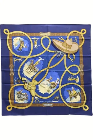 Hermès Pre-owned, Dames, Veelkleurig, ONE Size, Pre-owned Silk scarves