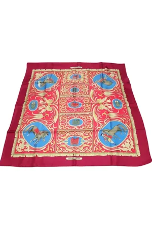 Hermès Pre-owned, Dames, Veelkleurig, ONE Size, Pre-owned Silk scarves