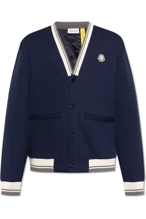 Moncler Jassen, Heren, Blauw, L, Katoen, Sweatshirts & Hoodies