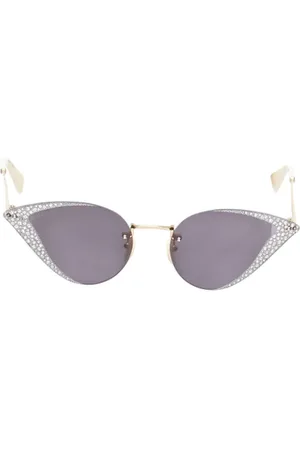 Gucci Pre-owned, Dames, Geel, ONE Size, Pre-owned Metal sunglasses