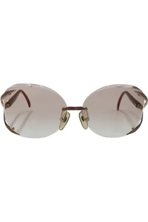 Dior Pre-owned, Dames, Bruin, ONE Size, Pre-owned Metal sunglasses