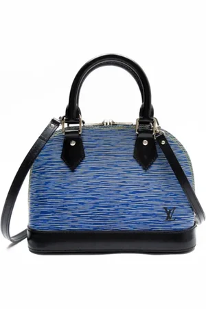 LOUIS VUITTON Pre-owned, Dames, Blauw, ONE Size, Leer, Tweedehands leren Louis Vuitton tassen