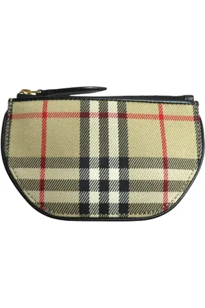Burberry Pre-owned, Dames, Veelkleurig, ONE Size, Pre-owned Canvas wallets