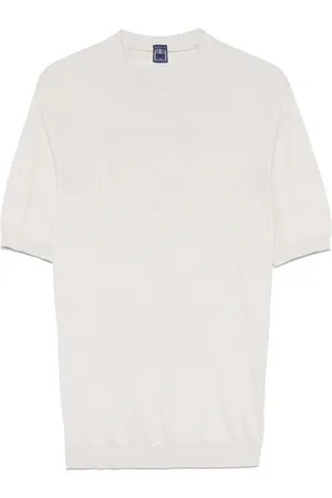FEDELI Tops, Heren, , L, Katoen, Katoenen Ronde Hals Sweater