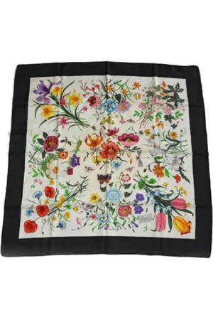 Gucci Pre-owned, Dames, Veelkleurig, ONE Size, Pre-owned Silk scarves
