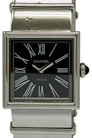 CHANEL Pre-owned, Dames, Zwart, ONE Size, Pre-owned Glass watches