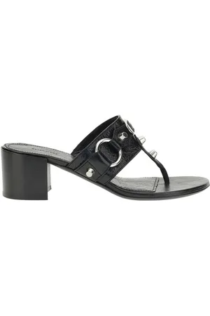 Balenciaga Schoenen, Dames, Zwart, 39 EU, City Thong Sandalen