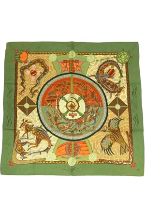 Hermès Pre-owned, Dames, Veelkleurig, ONE Size, Pre-owned Silk scarves